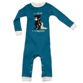 LazyOne Boys Bear In The Morning Infant Sleepsuit