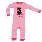 LazyOne Girls Bear In The Morning Infant Sleepsuit