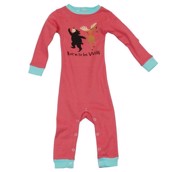 LazyOne Girls Born to be Wild Infant Sleepsuit