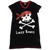 LazyOne Womens Lazy Bones Nightshirt V Neck