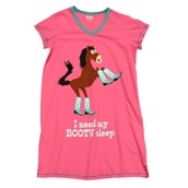 LazyOne Womens Booty Sleep Nightshirt V Neck