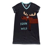 LazyOne Womens Born To Be Wild Nightshirt V Neck