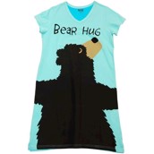 LazyOne Womens Bear Hug Iceberg Nightshirt V Neck