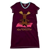 LazyOne Womens Na-Moose-te Nightshirt V Neck