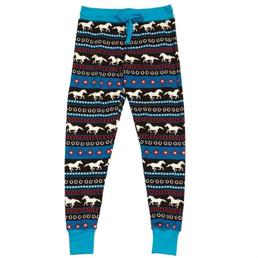 LazyOne Womens Horse Fair Isle PJ Leggings