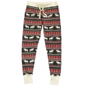 LazyOne Womens Moose Fair Isle PJ Leggings