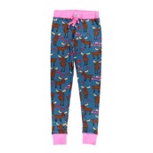 LazyOne Womens Moose Kiss PJ Leggings