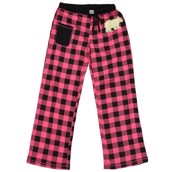 LazyOne Womens Bear Plaid Fitted PJ Trousers