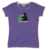 LazyOne Womens Huckle-Beary Fitted PJ T Shirt