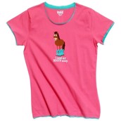 LazyOne Womens Booty Sleep Fitted PJ T Shirt