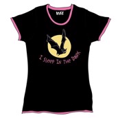 LazyOne Womens Sleep in the Dark Fitted PJ T Shirt
