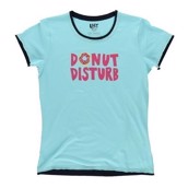 LazyOne Womens Donut Disturb Fitted PJ T Shirt