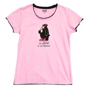 LazyOne Womens Bear in the Morning Fitted PJ T Shirt
