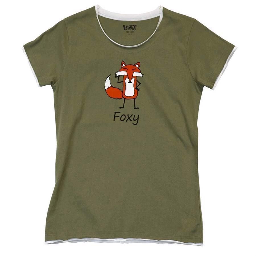LazyOne Womens Foxy Fitted PJ T Shirt