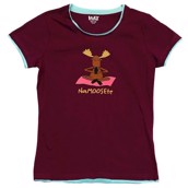 LazyOne Womens Na-Moose-te Fitted PJ T Shirt