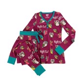 LazyOne Womens Night Owl Thermal PJ Set