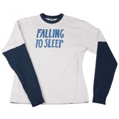 LazyOne Adult Unisex Falling To Sleep Thermal PJ T Shirt