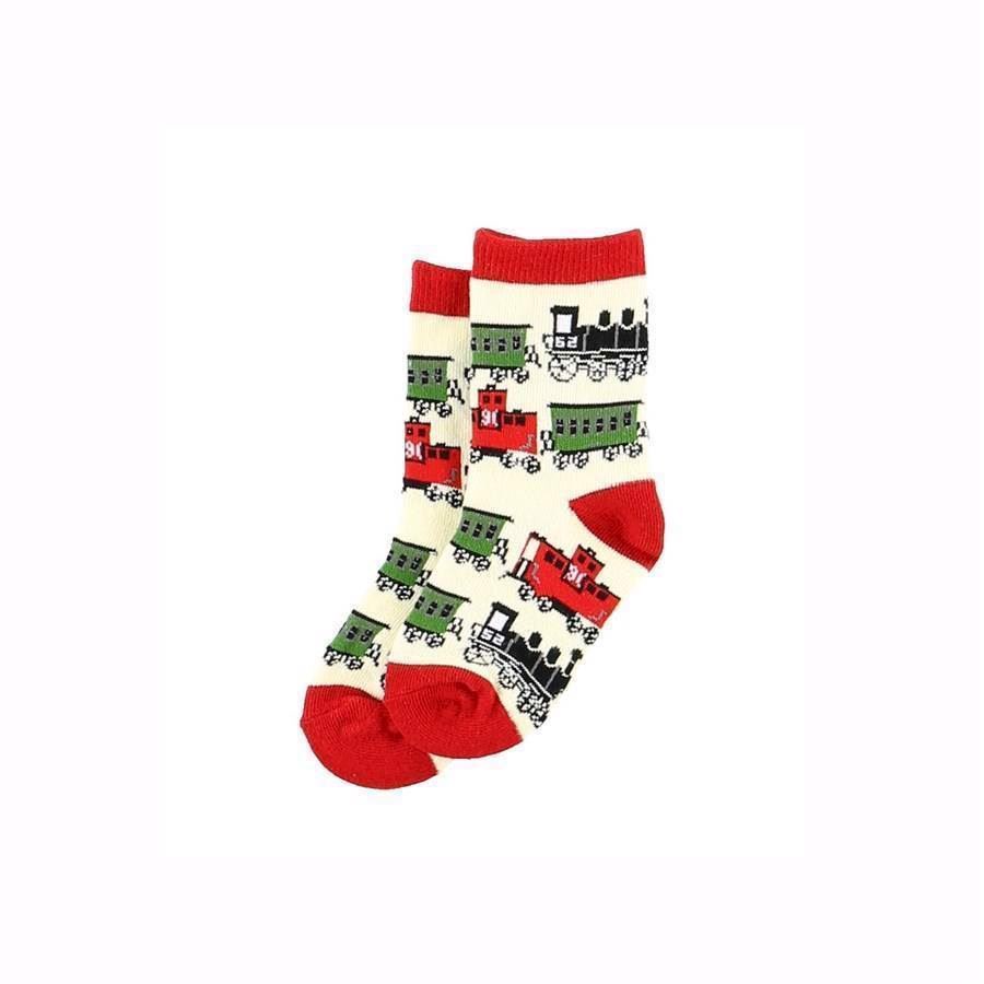 LazyOne Boys Train Kids Socks