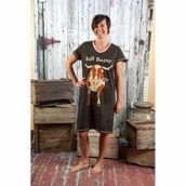 Bull Dozer Nightshirt V-neck