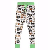 LazyOne dame pyjamas leggings med katte motiver