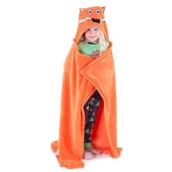 LazyOne Hooded Critter Fleece Blanket Fox with a Tail