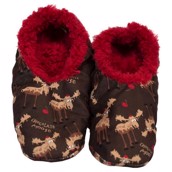 LazyOne Unisex Chocolate Moose Fuzzy Feet Slippers