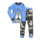 Howl of a Night Wolf, Boys Long Sleeve Pyjamas Set