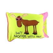 LazyOne Dont Moose With me Pillow Case