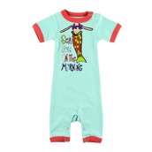 LazyOne Sea You in the Morning Infant PJ Rompers