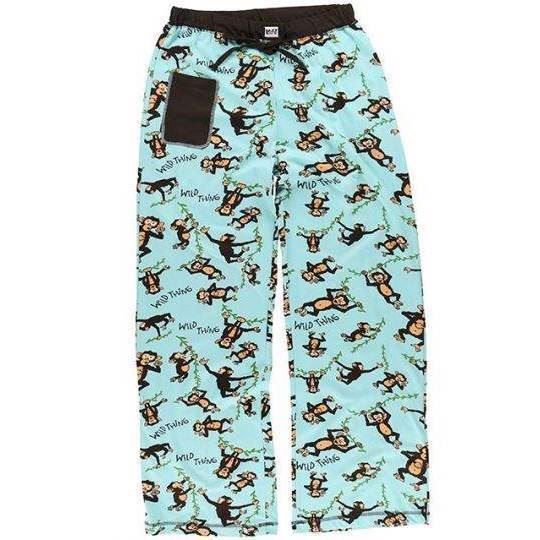 LazyOne Womens Wild Thing Monkey Fitted PJ Trousers