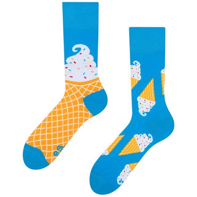 Humor sokker voksen - ICE CREAM, size 35-38