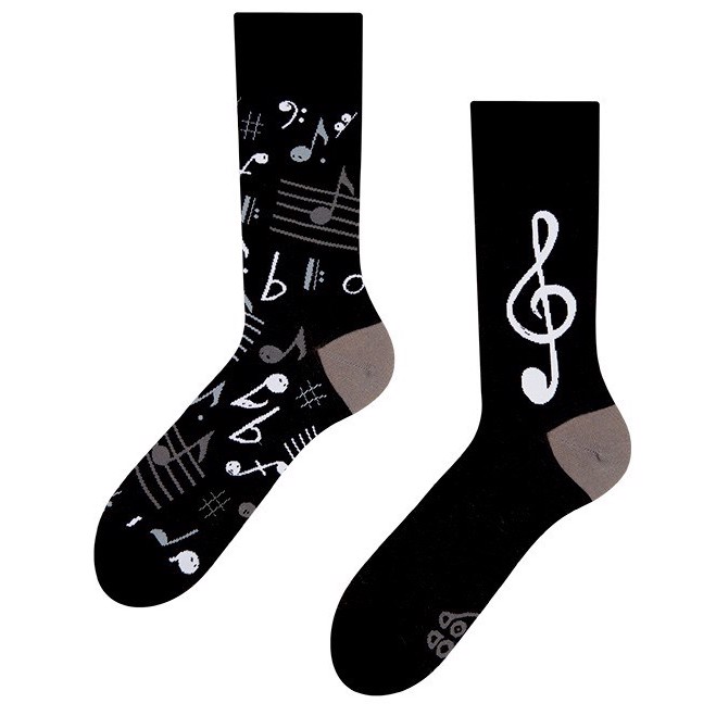 Humor sokker voksen - MUSIC, size 43-46