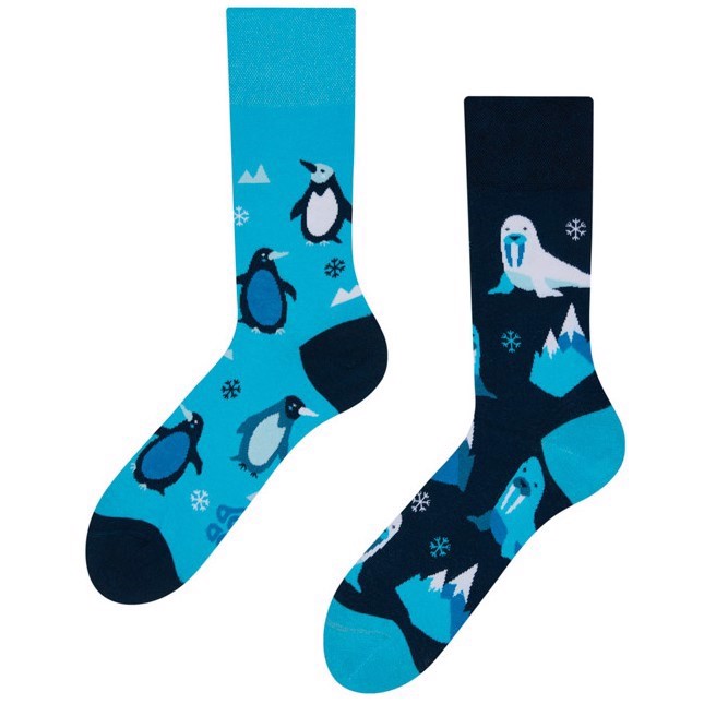 Humor sokker voksen - POLAR ANIMALS, size 35-38