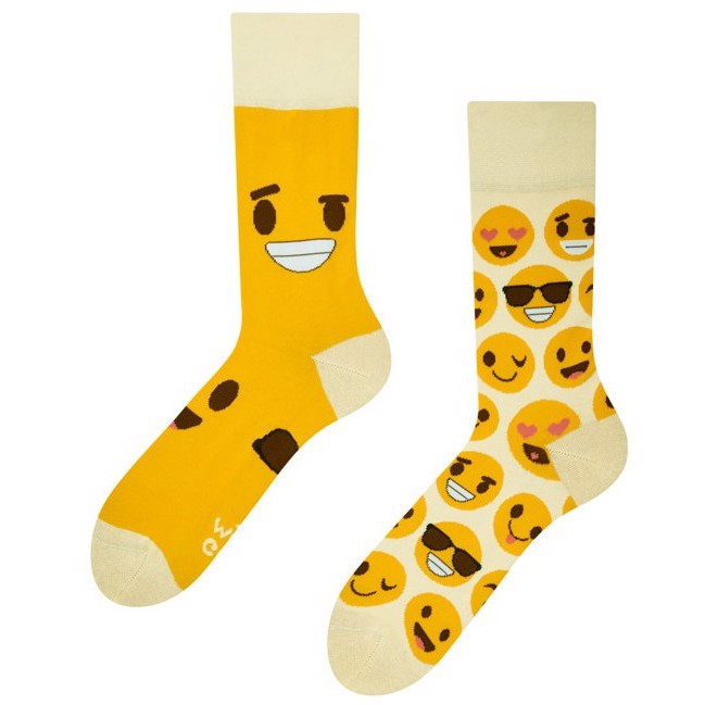 Humor sokker voksen - SMILEYS, size 39-42