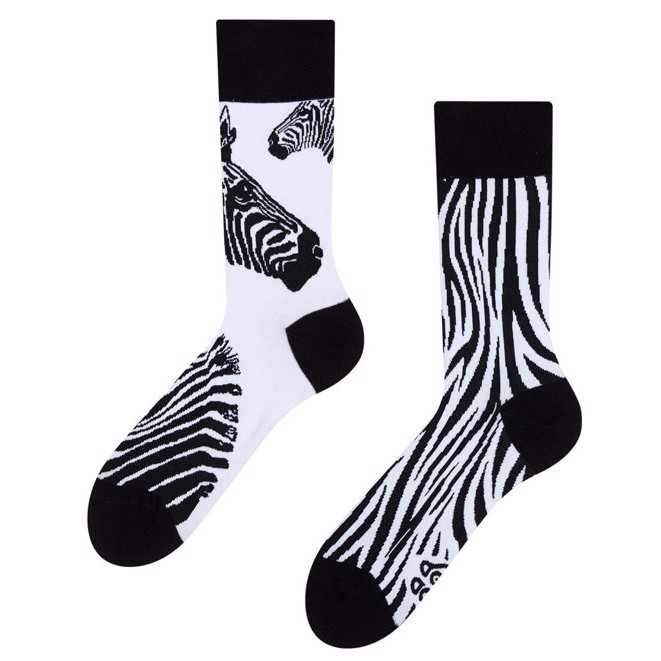 Humor sokker voksen - ZEBRA, size 35-38